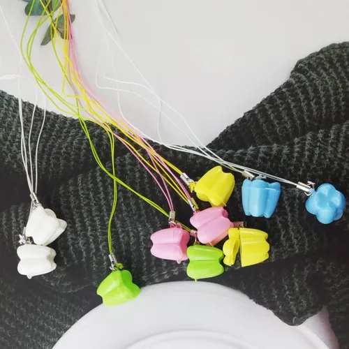 Miniatura 4 de GXXMEI 30 unidades de organizador de collar para dientes perdidos, bonito organizador de dientes de leche de bebé, caja de almacenamiento de hadas