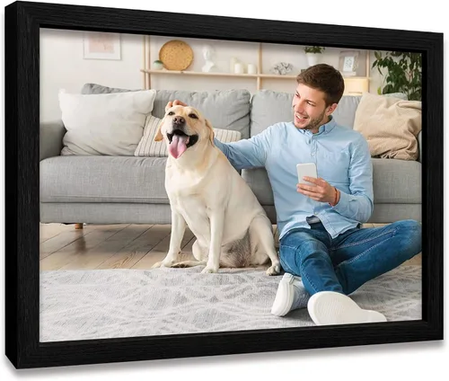 Miniatura 20 de Impresiones en lienzo personalizadas con tus fotos para mascotas, impresiones de fotos familiares, lienzo personalizado, aleación de aluminio, arte