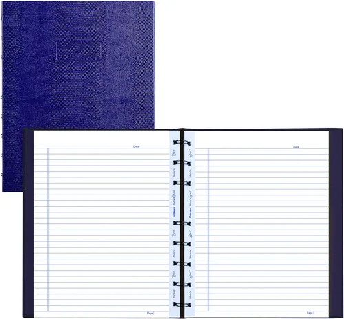 Blueline MiracleBind - Cuaderno de 1 materia, regla media/universitaria, cubierta morada, (75) hojas de 9.25 x 7.25 pulgadas