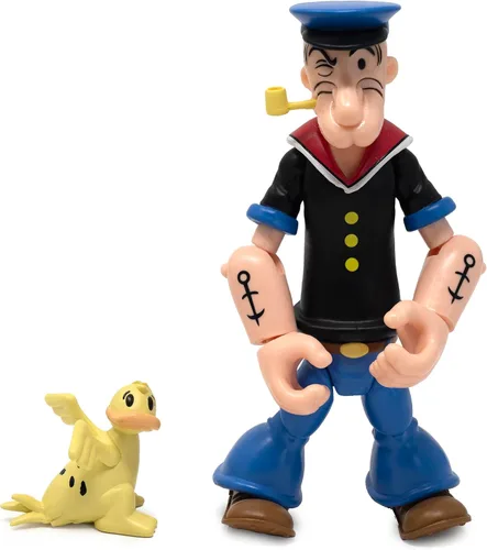Miniatura 9 de Boss Fight Studio Bluto Popeye The Sailor Man Classics Wave 1 Figura de acción coleccionable – Figura altamente articulada con accesorios que