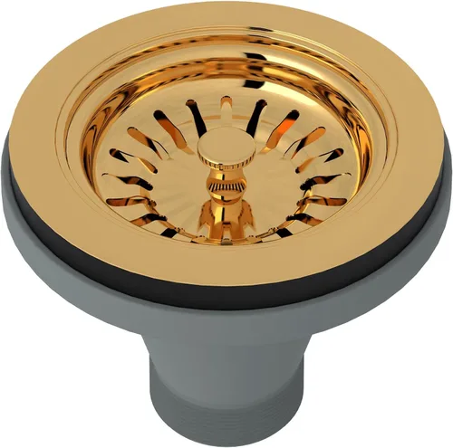 Miniatura 10 de ROHL 735PN Colador manual de cesta sin control remoto emergente Níquel pulido