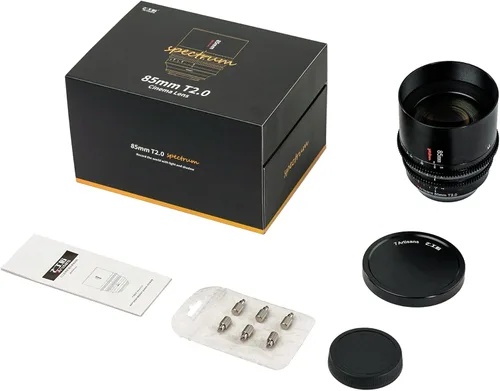 Miniatura 9 de 7artisans Lente Cine de marco completo T2.0 de 3.346 in, montura en L, enfoque manual, lente de cine de baja distorsión, cámaras sin espejo