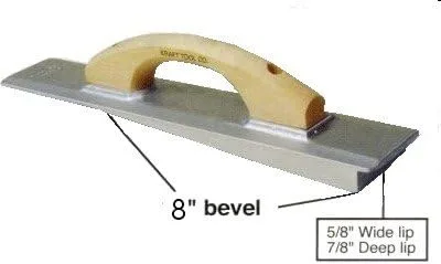 Miniatura 2 de Flotador de mano de hormigón con bisel de magnesio 8" bisel 16" x 3.25" Kraft Tool