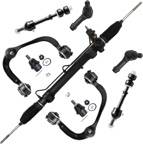 Miniatura 24 de Detroit Axle - Kit de brazos de control de extremo delantero de 8 piezas para Dodge Dakota 00-04, Durango 00-03, 4 brazos de control superior e