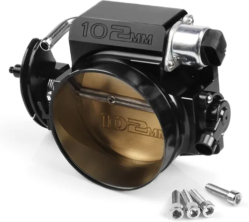Miniatura 7 de Ensamble de cuerpo de acelerador de 92 mm de Endxedo Compatible con motor LS LS1 LS3 LS6 LSX de 4 pernos de aluminio negro