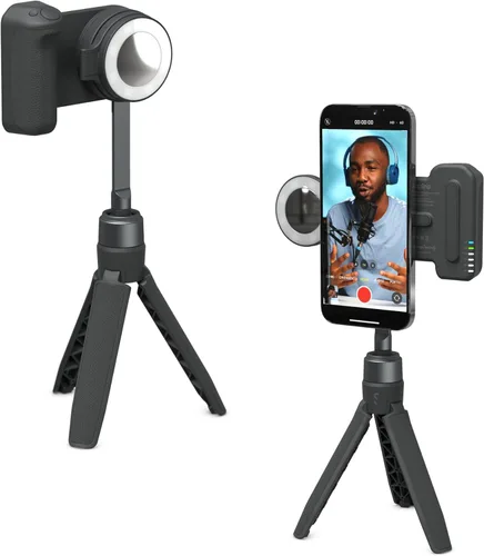 Miniatura 2 de ShiftCam SnapGrip Creator Kit para creadores de contenido, incluye SnapGrip, SnapLight, trípode SnapPod - Kit de vlogging para iPhone y Android