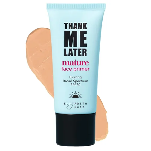 Miniatura 12 de Elizabeth Mott Thank Me Later - Prebase de maquillaje matificante para control de brillo y grasa, minimiza los poros, oculta líneas finas y arrugas