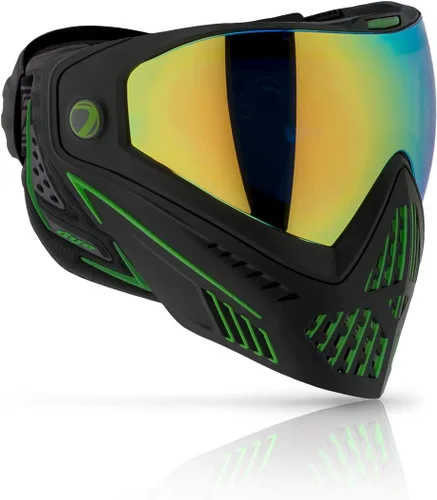 Miniatura 10 de Dye i5 Gafas de paintball – Lente térmica antivaho – Correa GSR Pro, orejas formadas por compresión – Protección facial profesional Ónix/Oro 2020