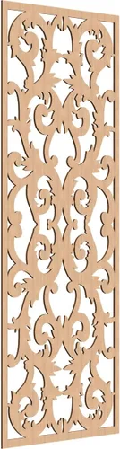 Miniatura 162 de Meadville Paneles decorativos de pared de madera con calado, 9 3/8 pulgadas de ancho x 24 3/8 pulgadas de alto x 1/4 de alto, aliso