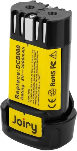 Miniatura 11 de Joiry Batería de repuesto de iones de litio de 8 V 2000 mAh con mayor seguridad y mayor tiempo de funcionamiento, compatible con herramientas