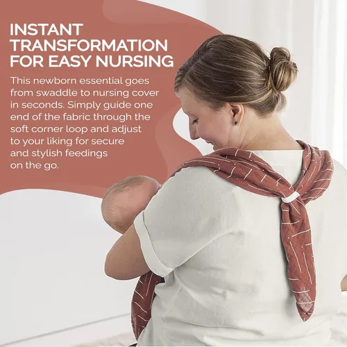 Miniatura 4 de Itzy Ritzy Breastfeeding Boss Funda Multiusos – Una Funda de Lactancia, Manta Envolvente, Funda para Asiento de Automóvil, Alfombrilla para Tiempo