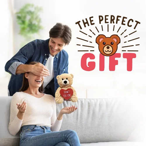 Miniatura 6 de Witty Enterprise Shawty You Fine - Oso de peluche de 10 pulgadas - Regalos para parejas para él - Divertido animal de peluche para novia, novio