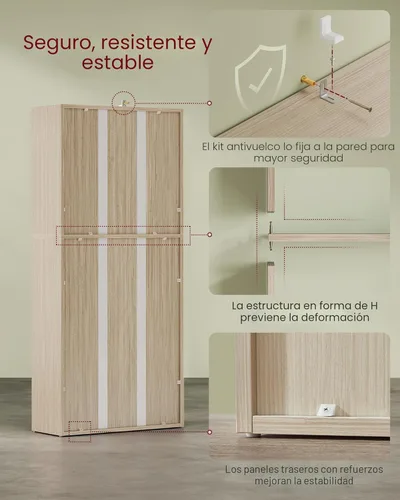Miniatura 6 de VASAGLE Custos Collection ULBC165L01 - Estantería de 5 niveles, estante para libros, estante de almacenamiento abierto, 9.4 x 23.6 x 52.8 pulgadas