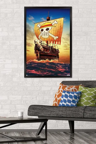 Miniatura 2 de Trends International Netflix One Piece - Póster de pared de una hoja, 34 pulgadas de largo x 22.4 pulgadas, versión enmarcada en negro