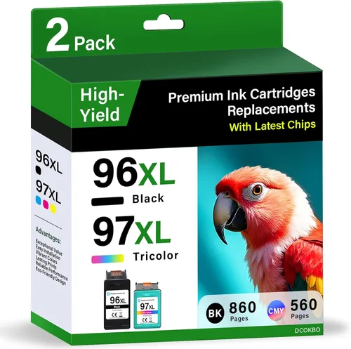 Miniatura 9 de Tinta de impresora 21XL 22 XL de repuesto de alto rendimiento para cartuchos de tinta HP 21 22 Paquete de 2 cartuchos de tinta 21 22 XL