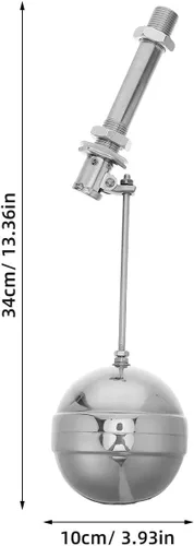 Miniatura 2 de TABLETREANDS Stainless Steel Automatic Float Valve 1/2 Inch Water Level Control Valve For Pond And Storage Tank Water Shutoff Part For Precise Level