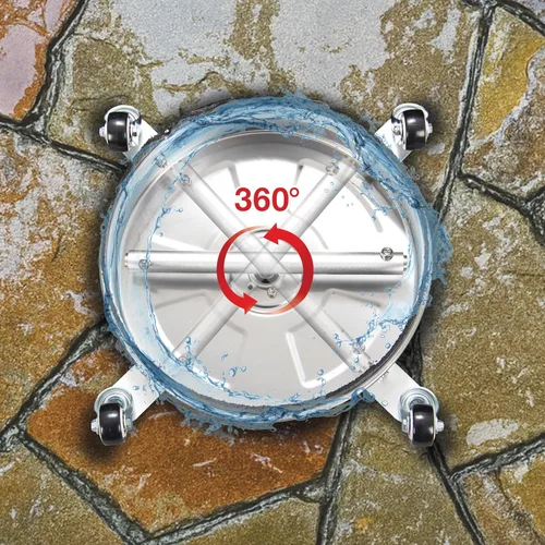 Miniatura 8 de Sun Joe SPX-SC14 - Accesorio limpiador de superficies para lavadora eléctrica, accesorio resistente con 4000 PSI máximo, velocidad de flujo de 4.0