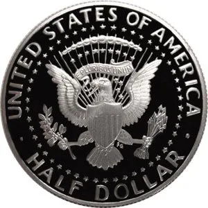 Miniatura 2 de 1972 S Gem Proof Kennedy Medio Dólar Moneda US