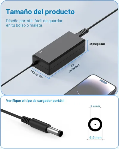 Miniatura 4 de Cable de alimentación para monitor Samsung DC 14V 4A para Samsung SyncMaster 32" 27" 24" 22" 23" 20" 19" 18" 17" 15" Pantalla LED LCD TFT Monitor TV