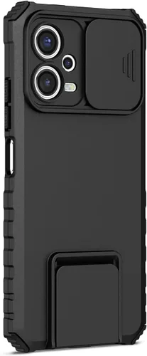 Miniatura 6 de Funda para Redmi Note 12 5G, Redmi Note 12 4G/Poco X5 5G con protector de pantalla de vidrio templado y cubierta de cámara deslizante, cubierta