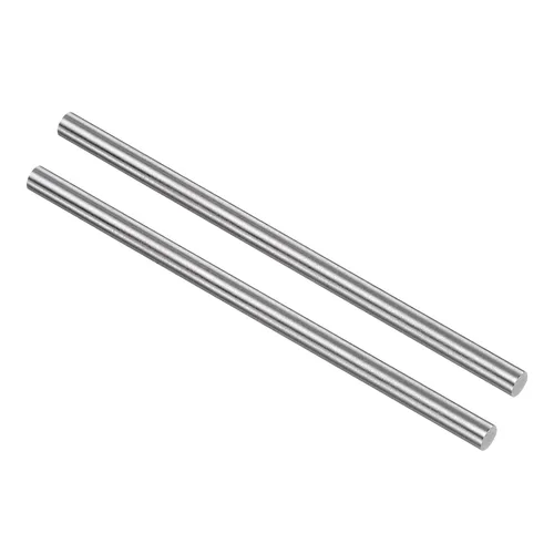 Miniatura 26 de uxcell 2 piezas varillas redondas de acero, 10 mm x 60 mm de acero de alta velocidad (HSS) Barra de torno herramienta, para eje, engranaje, taladro