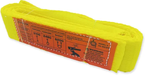 Miniatura 19 de Correa de 1 capa de 1" x 4 pies para elevación 2 paquetes Correas de amarre resistentes para aparejo, movimiento, remolque y elevación KODIAK STRAPS