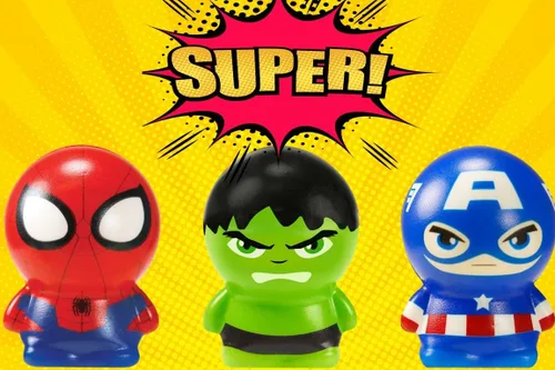 Miniatura 2 de JA-RU Marvel Avengers & Spiderman - Pelotas de espuma para niños (3 juguetes esponjosos), bolas de estrés de superhéroes. Pelota de alivio