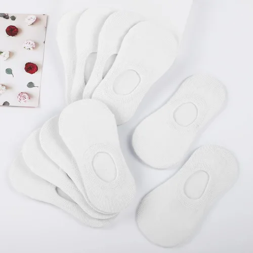 Miniatura 19 de Witwot 10 pares de calcetines invisibles para niños y niñas, antideslizantes, de corte bajo, calcetines tobilleros