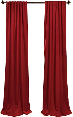Miniatura 17 de LA Linen paquete de dos telones de popelina con poliéster de 96 pulgadas de alto x 58 pulgadas de ancho. Fabricado en Estados Unidos.