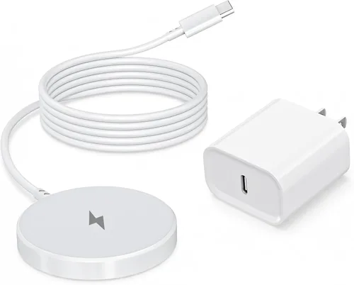 Magnetic iPhone Charger,15W iPhone Wireless Charger Apple 17/16 Wireless Charging Pad Fast Charge Apple Mag Safe Charge for iPhone17 Pro