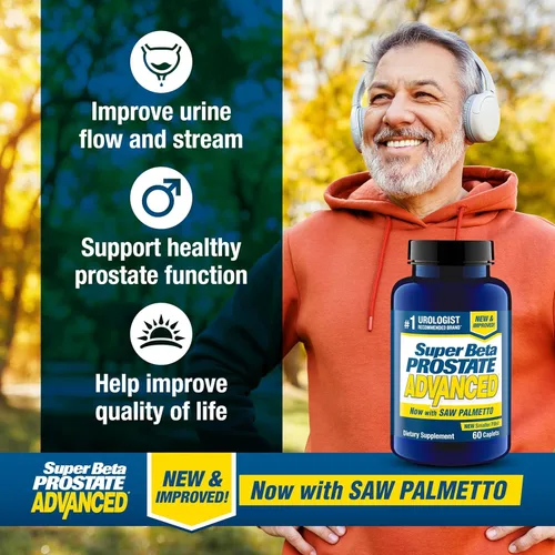 Miniatura 3 de SUPER BETA PROSTATE Avanzado con Saw Palmetto - Suplementos para la salud de la próstata para hombres, apoyo para la vejiga y el sistema urinario