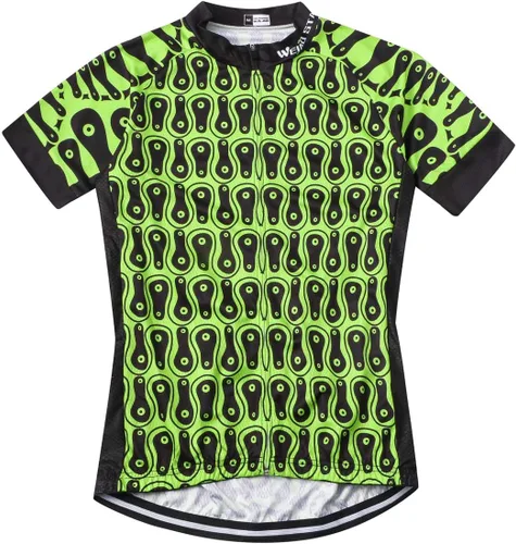 Miniatura 23 de Weimostar Hombre Ciclismo Jersey Manga Corta Bicicleta Ropa Multicolor Diamante