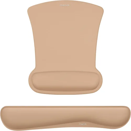 Miniatura 11 de MOSISO Juego de Reposamuñecas para Teclado y Mouse, Alfombrilla Ergonómica con Base Antideslizante para Alivio del Dolor en Casa/Oficina y Escritura
