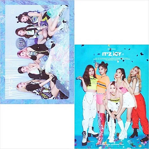 JYP Ent IT'Z ICY Album [IT'Z] ver CD+36page Booklet+2p Card+Sticker+Extra PHOTOCARD SET+PHOTO STICKER Gift+Photo Book+1st Page
