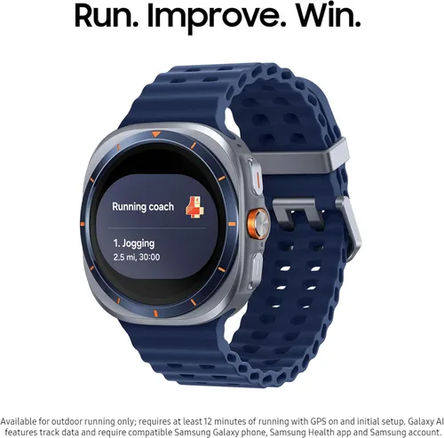 Miniatura 4 de Samsung Galaxy Watch Ultra (2025) - Reloj inteligente LTE de 1.850 in, carcasa de titanio, entrenamiento avanzado del sueño, entrenador de correr