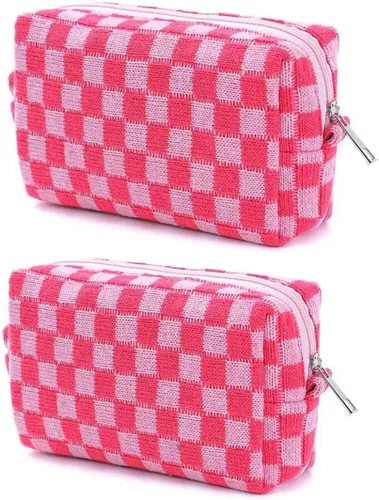 Miniatura 37 de SxoSyo Bolsas de cosméticos para mujer, bolsa de maquillaje grande, bolsa de viaje con cremallera, organizador de brochas de maquillaje para regalos