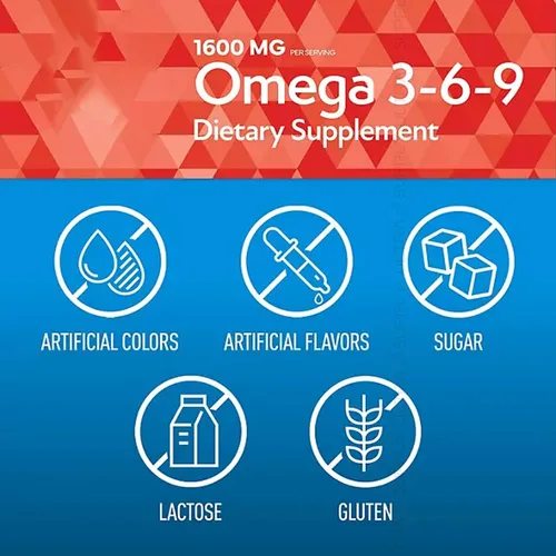 Miniatura 6 de Members Mark Omega 3-6-9 cápsulas blandas, 1600 mg, (300 unidades) - Corazón, cerebro, articulaciones, piel y salud ocular, mezcla de ácidos grasos