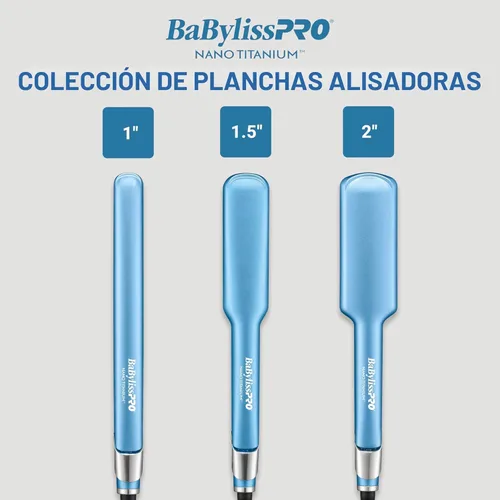 Miniatura 9 de BabylissPRO Nano Titanium Ultra-Sleek Hair Straightener, Flat Iron for All Hair Types