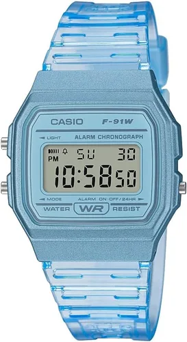 Miniatura 7 de Casio F91W Series Digital Watch Water Resistant LED Light 1/100 SEC Stopwatch Regular Time Keeping (HR, Min, SEC, PM, Date, Day) Daily