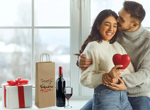 Miniatura 5 de Poever Bolsas de papel kraft para vino con asas de 5.25 x 3.25 x 13 pulgadas para botellas de bebidas alcohólicas de whisky, 25