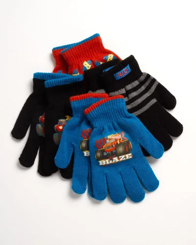 Miniatura 3 de Nickelodeon Paquete de 4 manoplas o guantes para niños Paw Patrol y Blaze (niñosniños pequeños)