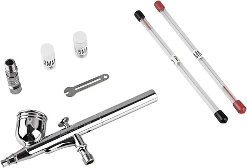Miniatura 7 de SP470T Aerógrafo de doble acción 9 cc Air Brush Regulador de pulverización para decoración de pasteles de arte de uñas GEiNNOVA