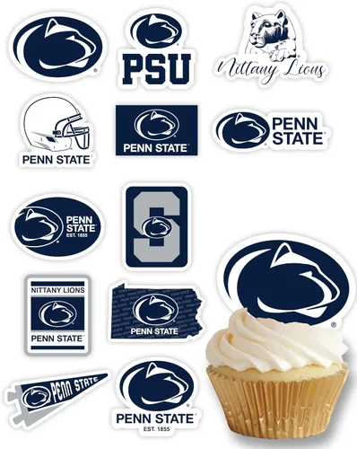Miniatura 40 de Decoraciones para cupcakes de la Universidad de Alabama, suministros para fiestas de fútbol americano, cumpleaños, graduación (24 piezas)