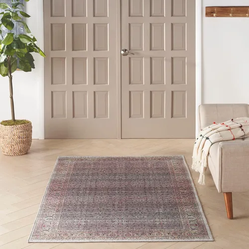 Miniatura 3 de Nourison Home Brilliance - Alfombra tradicional vintage lavable a máquina, de 4 x 6 pies, fácil de limpiar, no se desprende, para dormitorio, sala