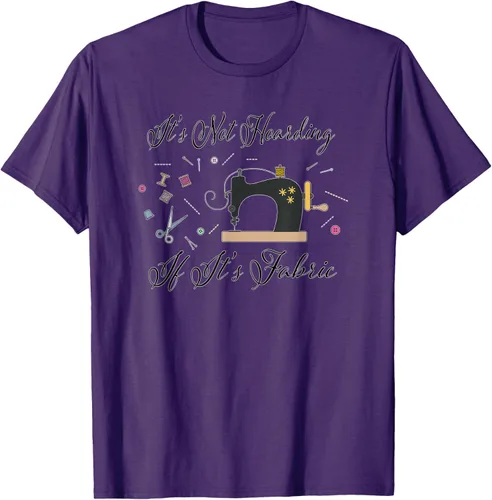 Miniatura 75 de It's Not Hoarding If Its - Camiseta de costura para acolchado, Blanco, S