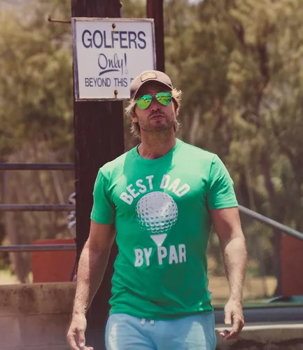 Miniatura 3 de Camisetas de golf divertidas para hombre, diseño gráfico Best Dad by Par