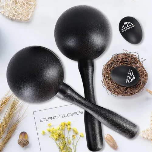 Miniatura 4 de EASTROCK Maracas, sonajeros y martillos de arena de ABS, percusión de mano, sonajeros para adultos, gran instrumento de percusión para actuación