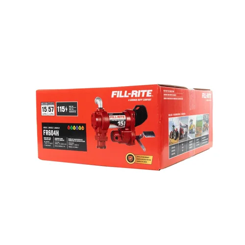 Miniatura 4 de Fill-Rite Bomba de transferencia de combustible FR604H 115V 15 GPM (solo bomba) Mezclas de gasolina, diesel, queroseno, etanol y metanol