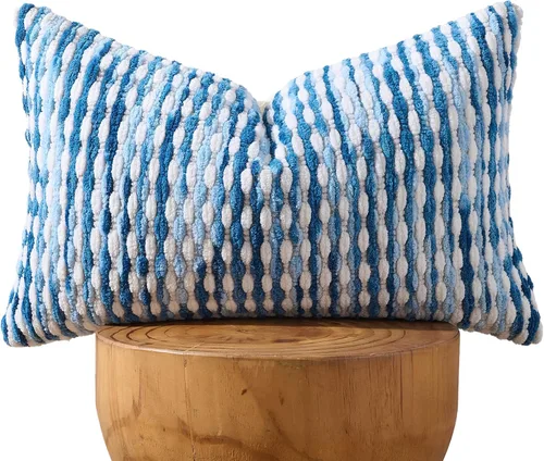 Miniatura 19 de AmHoo Juego de 2 fundas de almohada decorativas de chenilla estilo bohemio, funda de almohada con borlas para sofá, cama, dormitorio, sala de estar