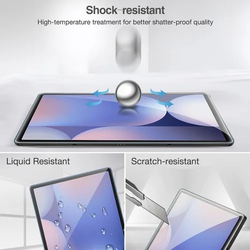 Miniatura 6 de ProCase Paquete de 2 protectores de pantalla para Galaxy Tab S10 Plus/S9 Plus/S9 FE Plus de 12.4 pulgadas, dureza 9H de vidrio templado transparente